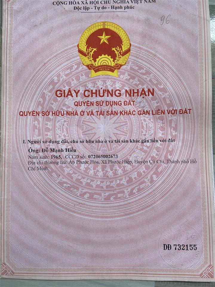Chính chủ bán đất khu dân cư hiện hữu