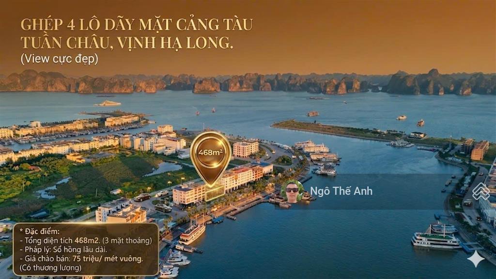 Đất mặt cảng tàu tuần châu view siêu đẹp  sổ siêu lâu dài