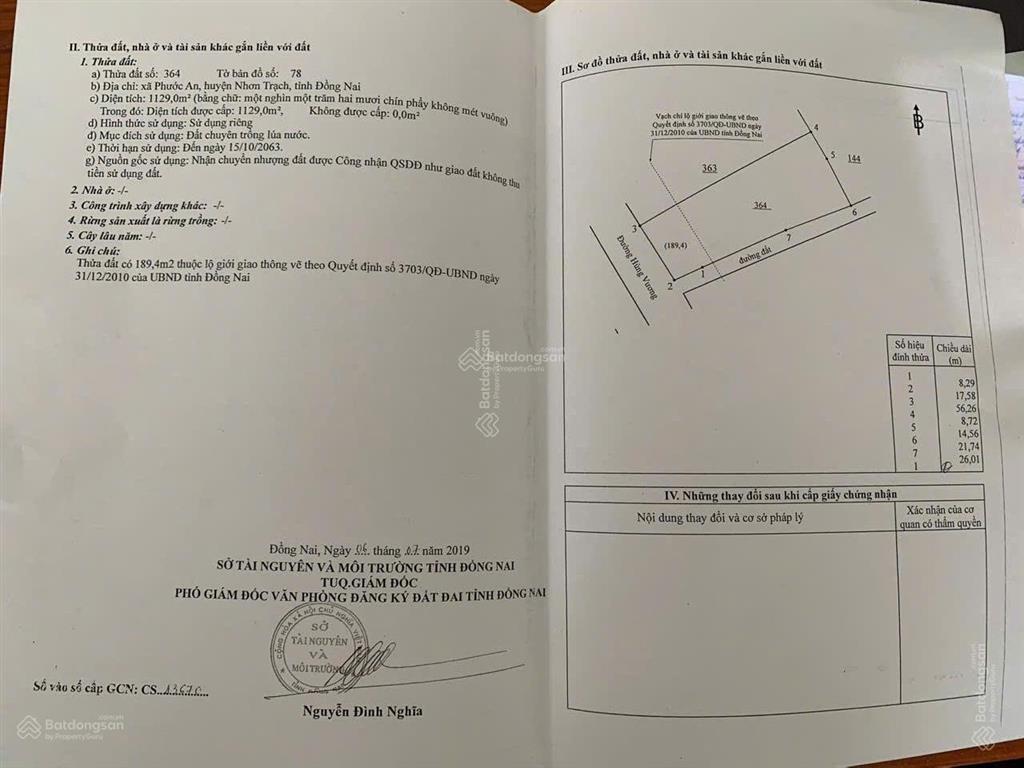 Lô góc 2 mặt tiền hùng vương phước an giá rẻ hơn trong hẻm 0375 019 ***