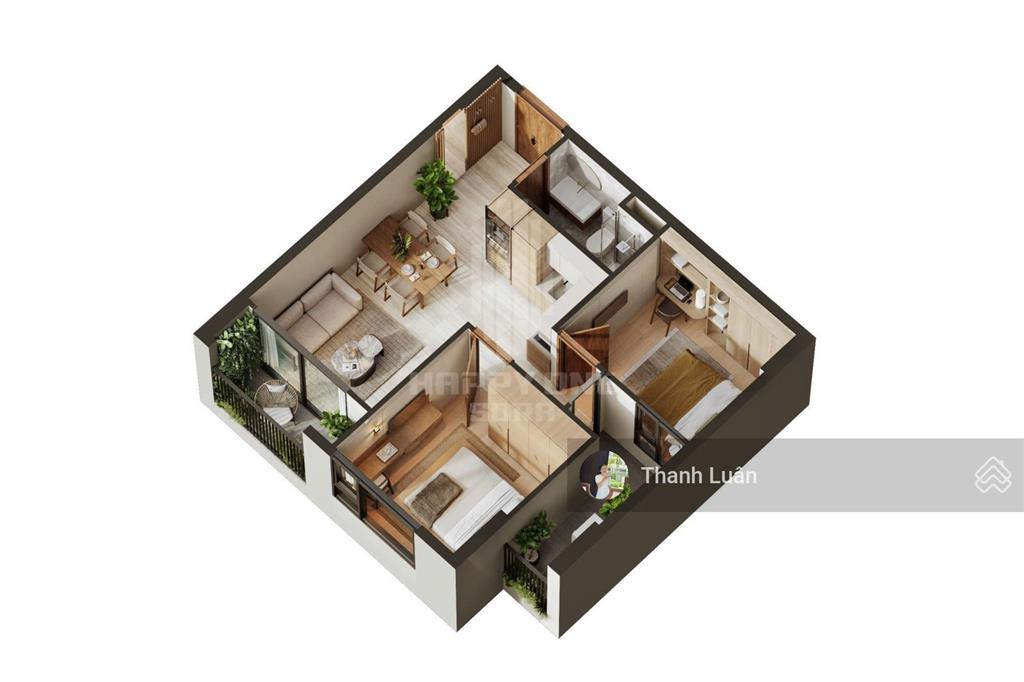 Duy nhất 1 căn 70m2, 3,4 tỷ ký trực tiếp cđt vạn xuân view đông nam mát tầng 10 happy one sora