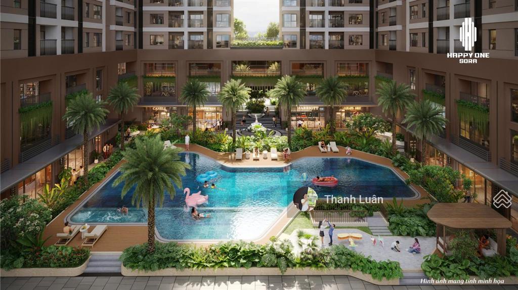 Rổ hàng nội bộ chiết khấu 12,5% căn 2pn 2wc 69m2 giá 3,4 tỷ/căn tại happy one sora