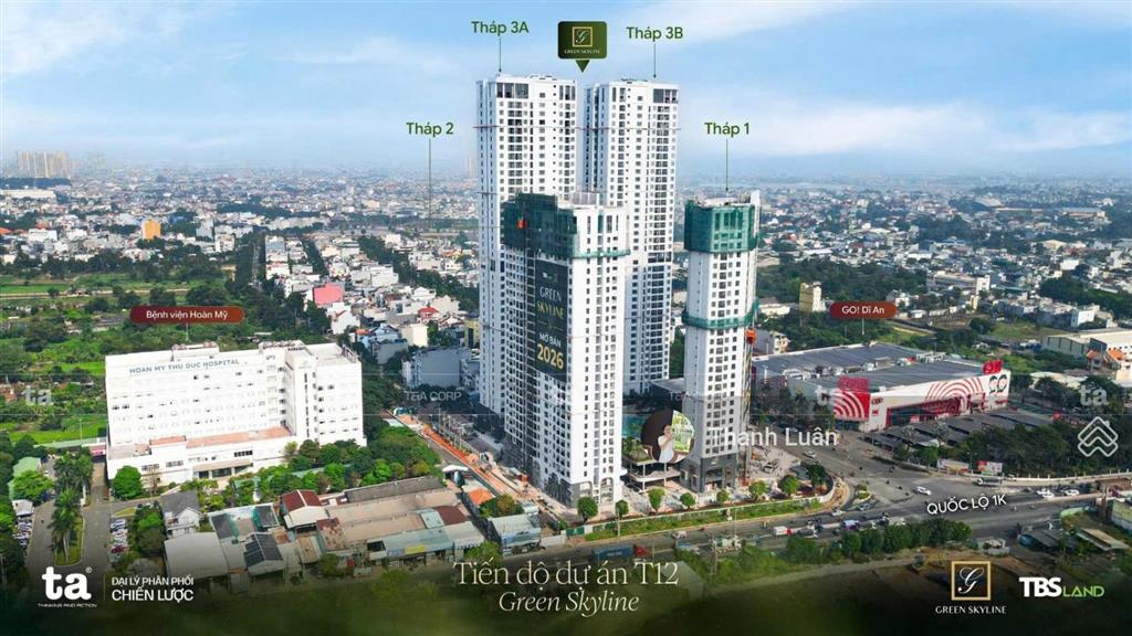 (tin thật) bán căn hộ green skyline 57m2 giá full vat 3 tỷ, 10% ký hđmb cđt tbs land tặng lại 4%