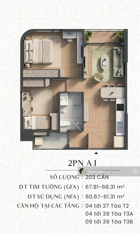 Phòng kd tbsland mở bán căn 2pn 71m2 tòa t3b tầng 5 hướng đông nam giá 4,09 tỷ mua trực tiếp ck cao