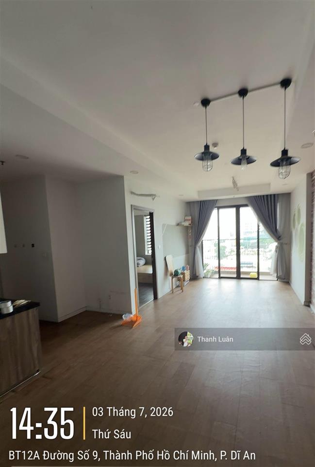 Cho thuê cc 2pn, 2wc, 77,4m² tại opal boulevard, 8 triệu/th