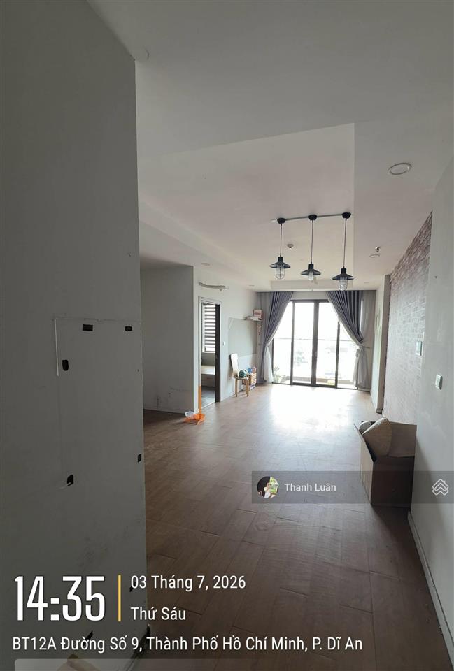 Cho thuê cc 2pn, 2wc, 77,4m² tại opal boulevard, 8 triệu/th