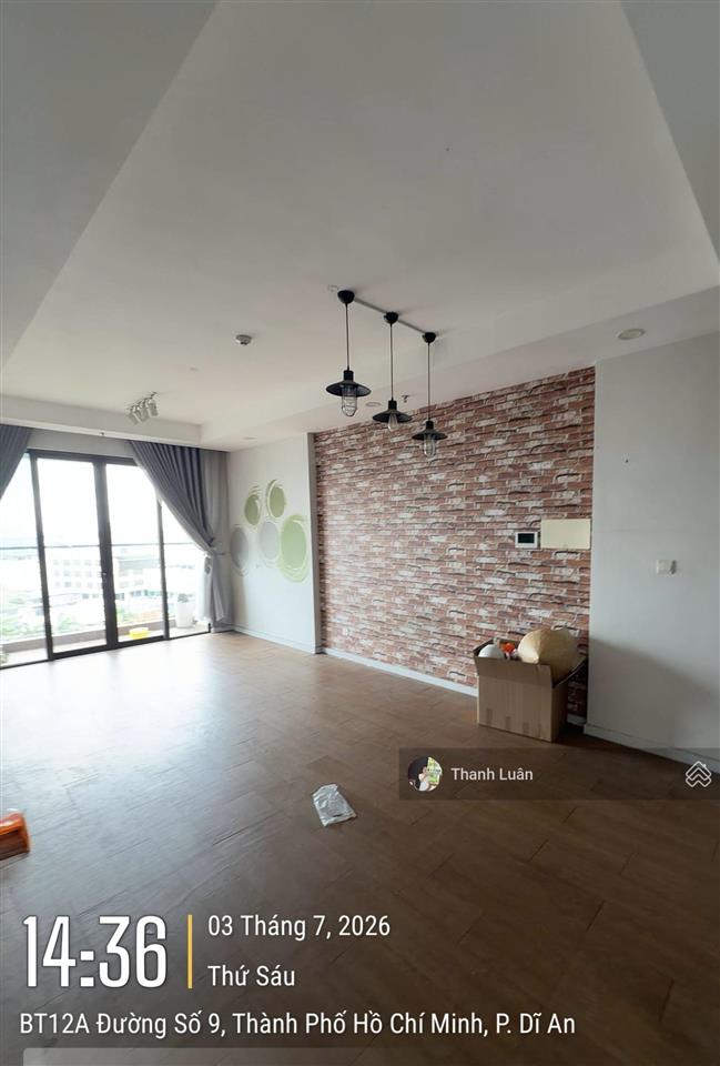 Cho thuê cc 2pn, 2wc, 77,4m² tại opal boulevard, 8 triệu/th