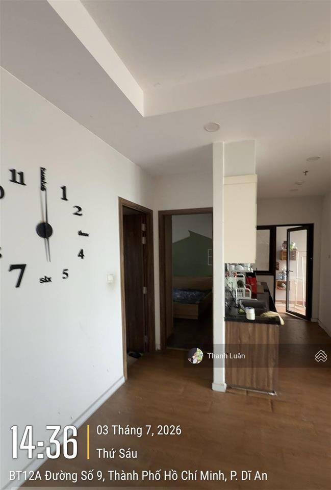 Cho thuê cc 2pn, 2wc, 77,4m² tại opal boulevard, 8 triệu/th