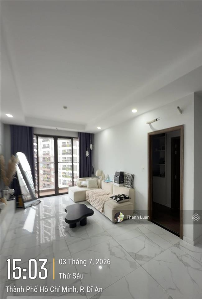 Opal boulevard 2pn 2wc 85,7m2, view đông nam giá 3,75 tỷ tặng nội thất nhà mới