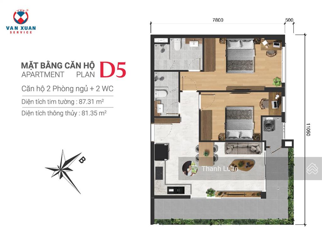 Bán suất nội bộ, trực tiếp từ cđt vạn xuân, quỹ căn 2pn/2wc 70m2 giá 3,48 tỷ/căn chiết khấu cao