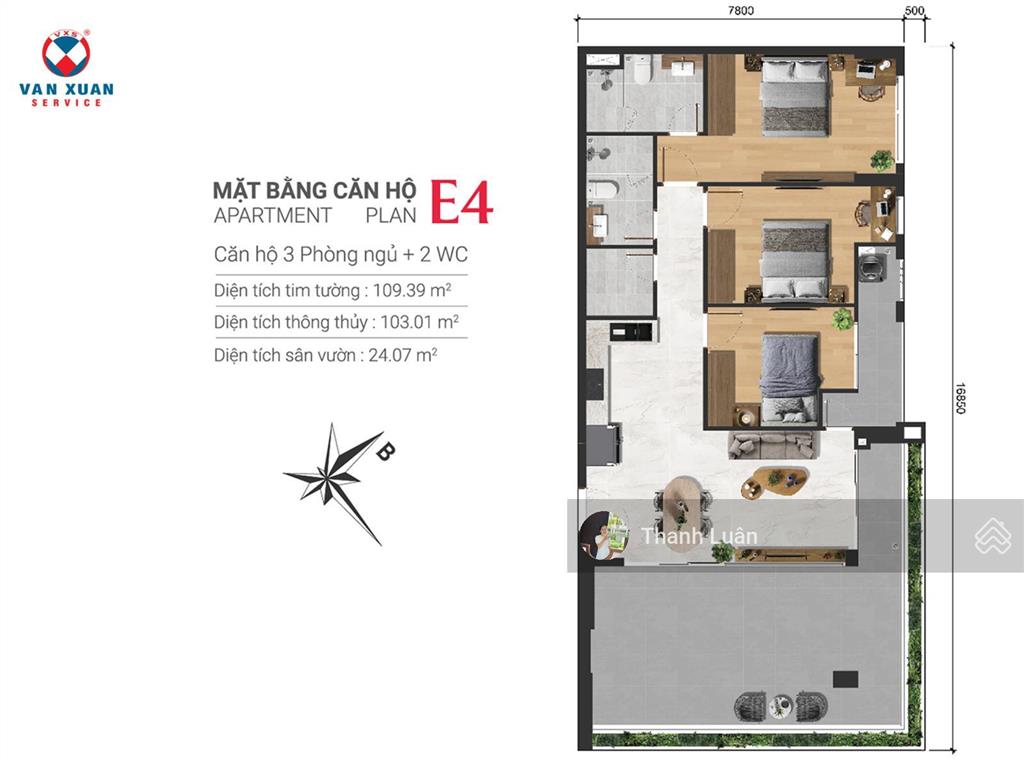 Bán suất nội bộ, trực tiếp từ cđt vạn xuân, quỹ căn 2pn/2wc 70m2 giá 3,48 tỷ/căn chiết khấu cao