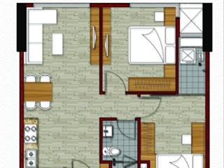 Flora novia cho thuê căn 81m2 2pn2wc nhà có 2 máy lạnh rèm bếp nội thất cơ bản ở được ngay