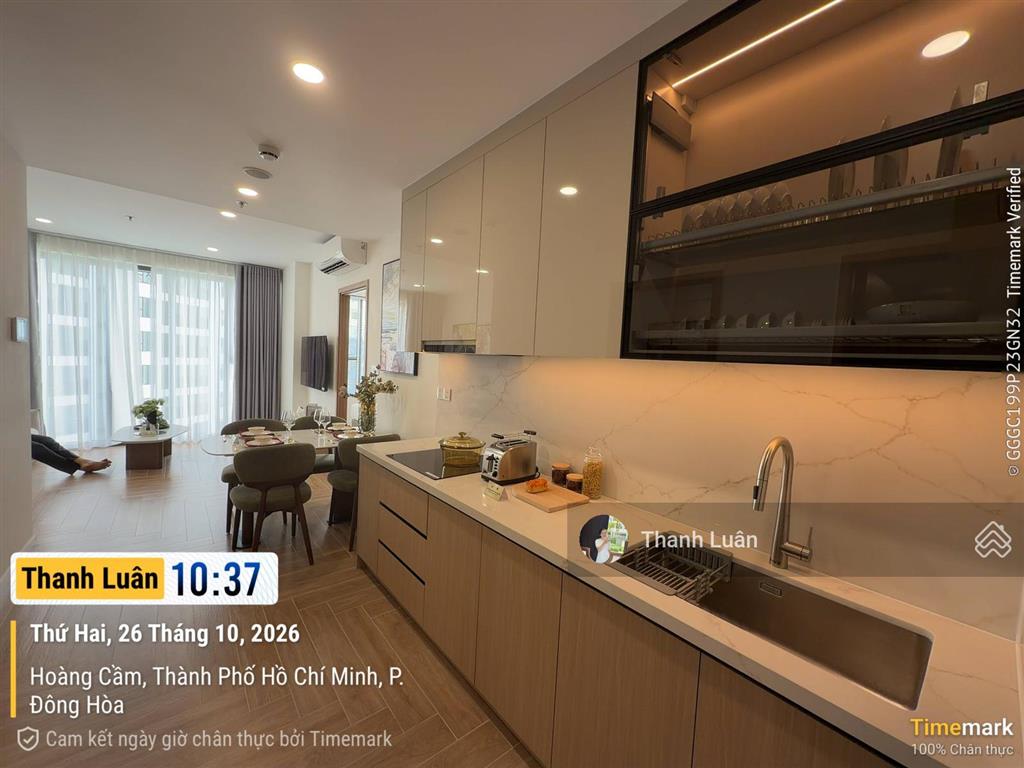 Nhà mới nhận cho thuê căn 2pn2wc 66m2 giá 8,5 triệu/tháng free 2 năm pql green skyline tặng rèm bếp