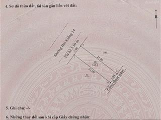 Giảm giá sâu bán gấp mt hói kiểng 14 kđt nam hoà xuân đà nẵng  105m² không dính cống trụ