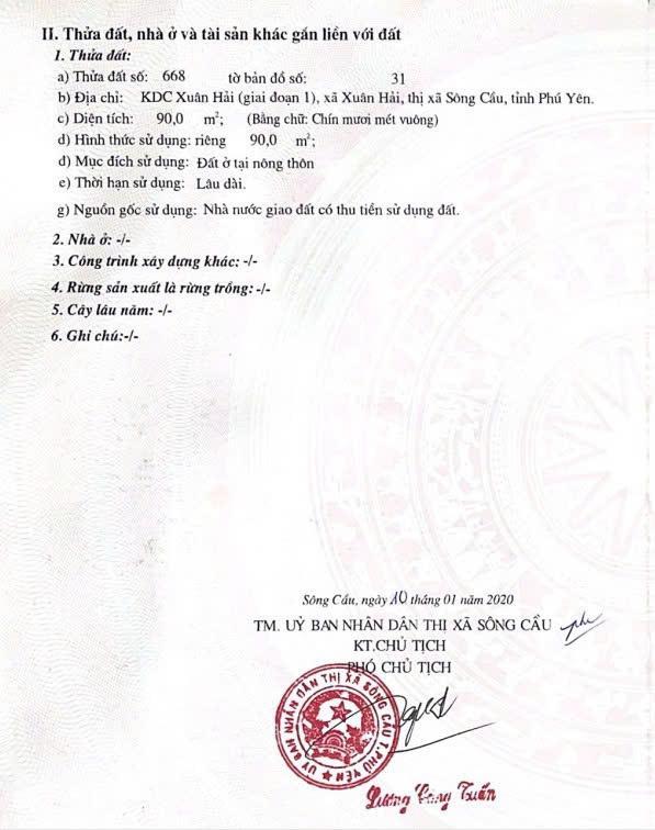 Bán đất nền dự án view biển tại kdc xuân hải 1,5 tỷ, 90 m2