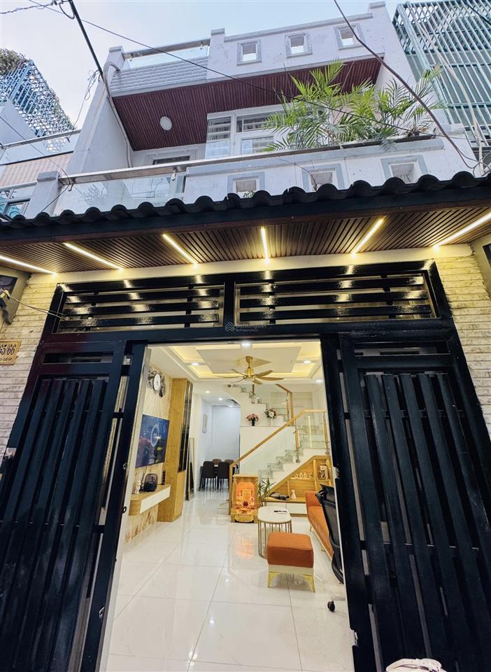 Nhà mới ngang rộng 4m  đẹp  ô tô tới ngay nhà rẻ  đường phạm văn chiêu  gần công viên làng hoa