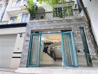 Nhà ngang rộng 5 mét hẻm xe tải 5m 4 tầng lầu đúc kiên cố khu văn minh diện tích lớn đg nguyễn