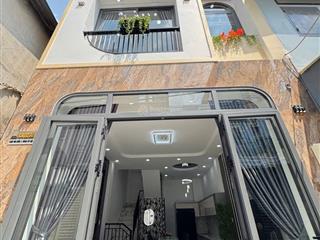 Xây mới 4 tầng lầu hẻm xe hơi thông ngang rộng  full nội thất tiện mở văn phòng công ty