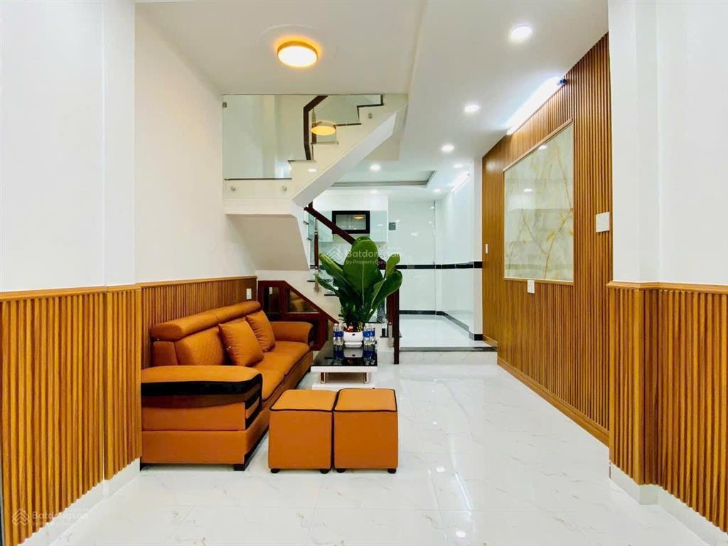 Hiếm , 4 phòng ngủ  3 tầng lầu hẻm rộng đường số 59 phạm văn chiêu  kèm nội thất