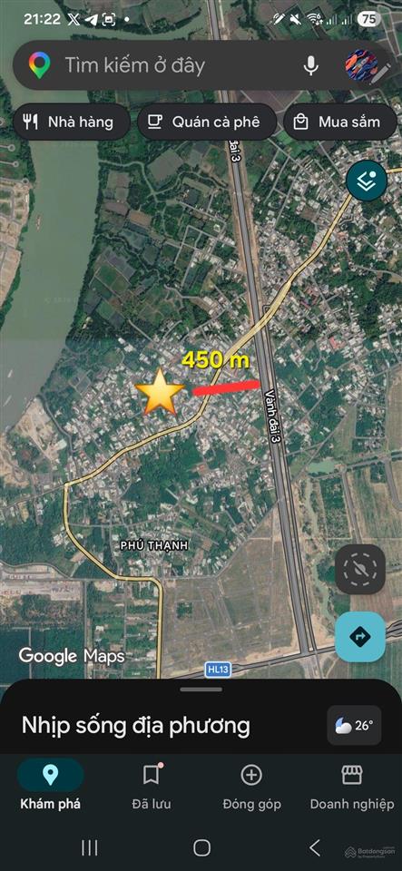 [chính chủ] bán 500m2 đất 2 mt xã phú thạnh, vị trí chiến lược cách vd3 400m di chuyển 15p về sg.