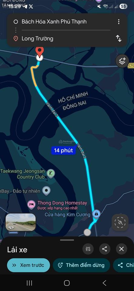 [chính chủ] bán 500m2 đất 2 mt xã phú thạnh, vị trí chiến lược cách vd3 400m di chuyển 15p về sg.