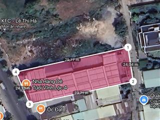 Giảm mạnh còn 115 tỷ mặt tiền lê thị hà hóc môn