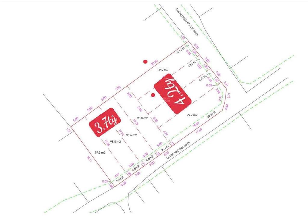 Bán đất đường phạm văn sáng, 5x22m, giá 3tỷ5 xã bà điểm hm