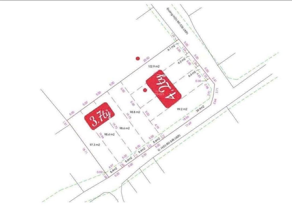 Bán 8 lô f0 bà điểm 4, phạm văn sáng, vào 300m, giá 3tỷ7