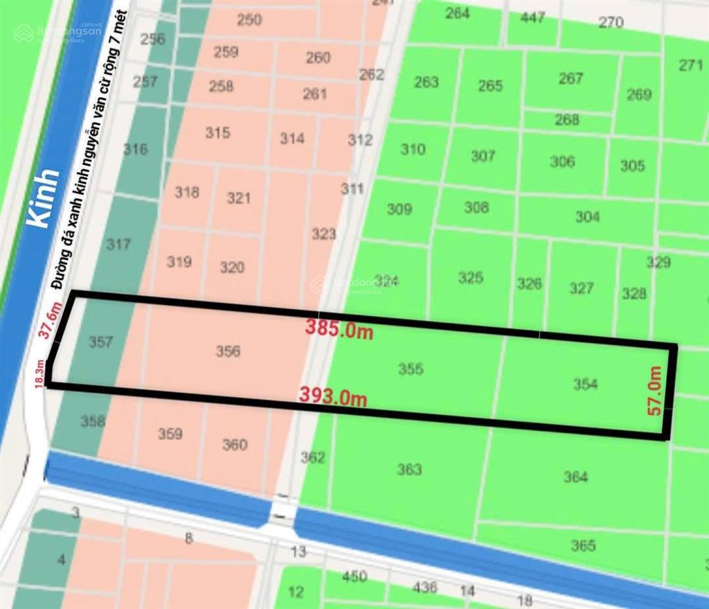 Bán gấp 2,4 hecta đất nông nghiệp mặt kênh nguyễn văn cừ, xuân thới thượng giá 2,2tr/1m2