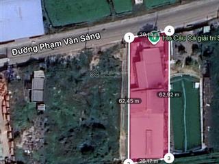 Bán 1000m2 có nhà xưởng full, giá 22tỷ mặt tiền phạm văn sáng, hóc môn