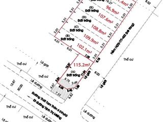 Bán đất shr đường thới tam thôn 6 cách chợ 200m giá 5ty6