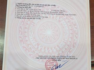 Giảm mạnh còn 5 tỷ 9 lô đất thổ cư mặt tiền nhựa ấp 4 xuân thới thượng cũ