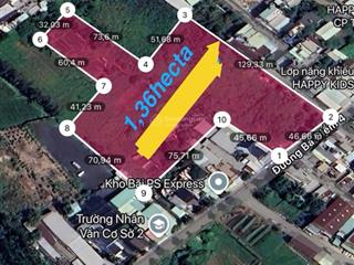 Bán 13,365m (1,3hecta) giá 8,6tr/1m2 mặt tiền bà điểm 4 hóc môn