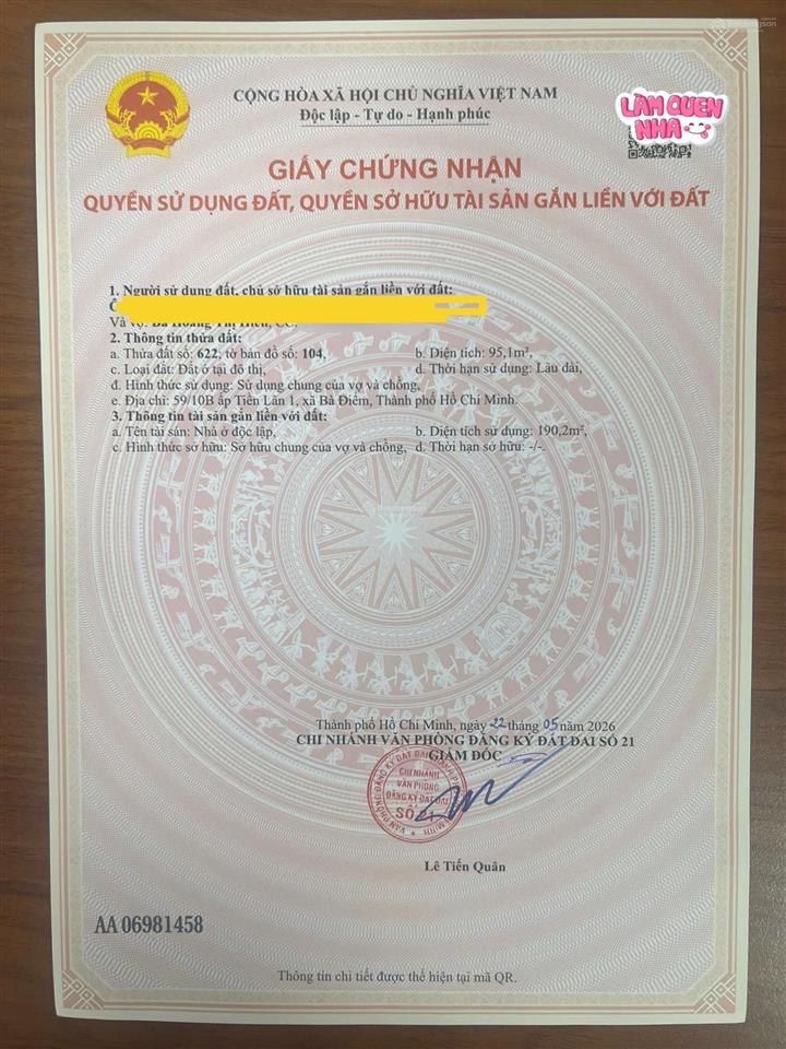 Bán dãy trọ 24 phòng giá 12ty4 mặt tiền đường tiền lân 15 xã bà điểm hóc môn