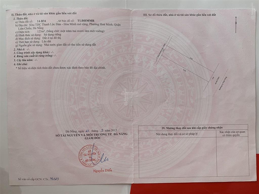 Bán đất lý thái tông, cách biển 300m, đang cho thuê 5 tr/th