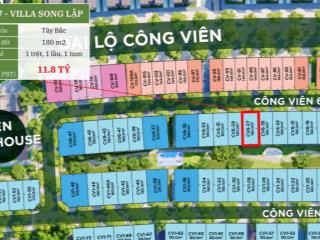 Biệt thự song lập rừng mai giá gốc chủ đầu tư 180m2 chỉ 11,8 tỷ thiết kế 2 mặt tiền siêu đẹp