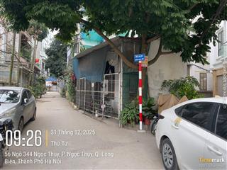 Bán đất tại ngọc thụy, long biên, hà nội, 17,6 tỷ, 80m2, mặt tiền lý tưởng 7.65m