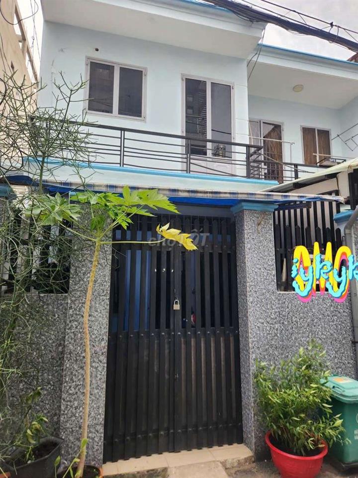 Nhà 4x9m lầu đúc 1pn lớn 1wc. Hẻm 4m thông.gần CV LÀNG Hoa Gò Vấp