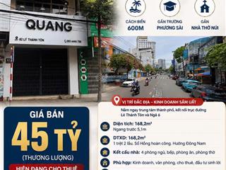 Bán nhà phố mặt tiền đường lý thánh tôn, nha trang, phố kinh doanh, cách biển 600m