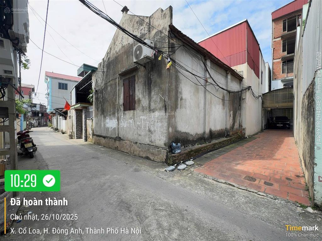 Phải thật nhanh. bán đất tặng nhà vị trí đẹp 2 mặt thoáng đc mạch tràng  cổ loa  đông anh