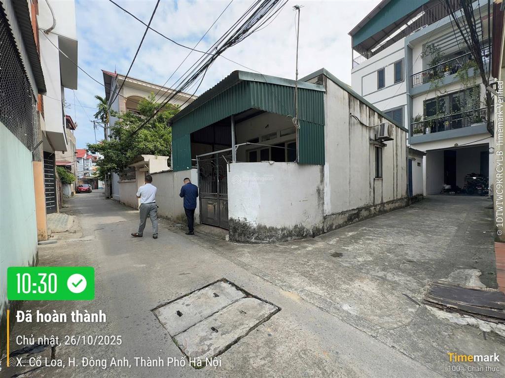Phải thật nhanh. bán đất tặng nhà vị trí đẹp 2 mặt thoáng đc mạch tràng  cổ loa  đông anh