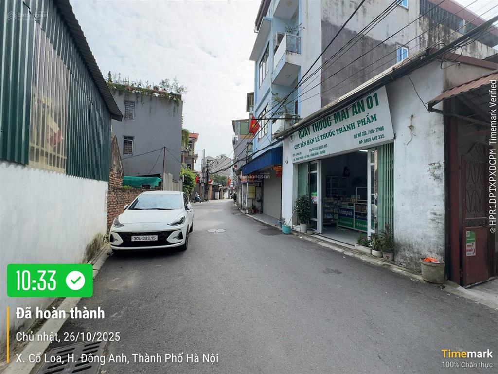 Phải thật nhanh. bán đất tặng nhà vị trí đẹp 2 mặt thoáng đc mạch tràng  cổ loa  đông anh