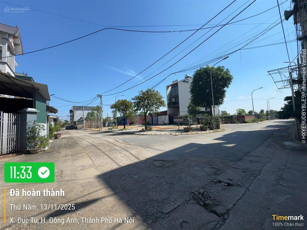 Bán đất đấu giá dục tú xã đông anh. đường ô tô tránh, vỉa hè rộng 3m. nằm gần đường dẫn cầu tứ liên