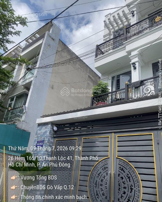 Chủ ngợp bán gấp đất 1xẹc thạnh lộc 37 đường 8m giá chỉ 3,95 tỷ