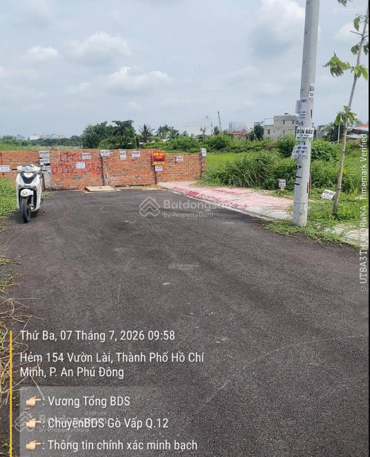 Bán rẻ hơn 300tr lô đất đường 10m 154 vườn lài