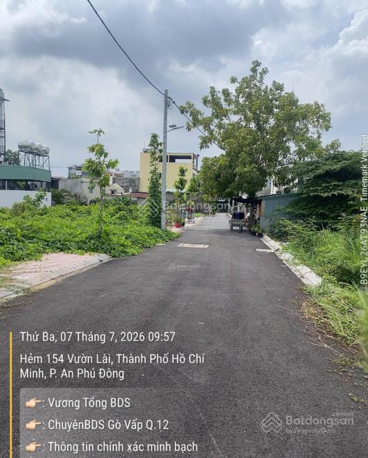 Bán rẻ hơn 300tr lô đất đường 10m 154 vườn lài