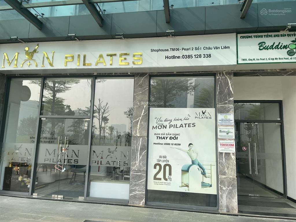 Cho thuê shophouse chân đế khu cc cao cấp mặt tiền tm số 06  mỹ đình pearl 2