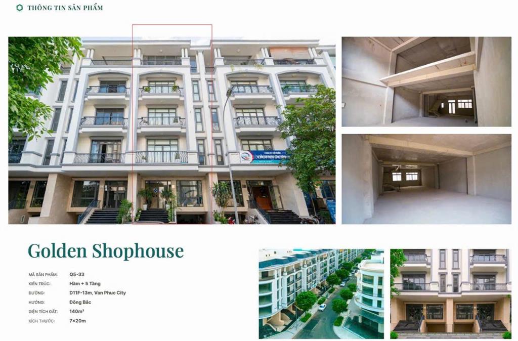 Bán nhà phố liền kề shophouse khu đô thị vạn phúc chiết khấu 25% từ cđt  0933 484 ***