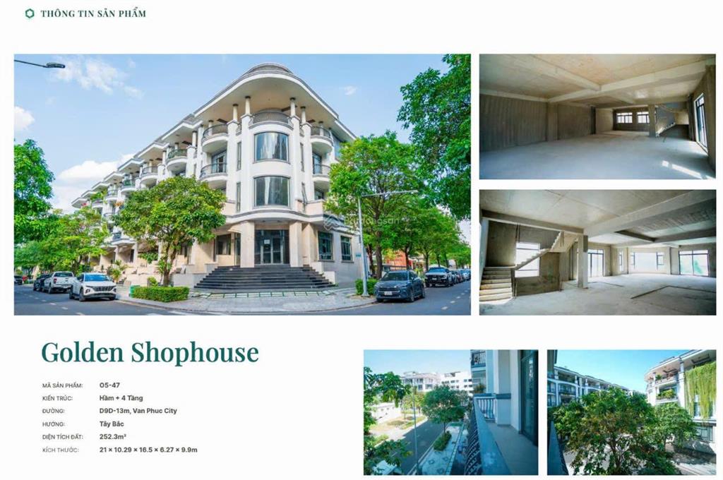 Bán nhà phố liền kề shophouse khu đô thị vạn phúc chiết khấu 25% từ cđt  0933 484 ***