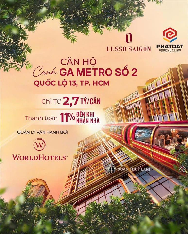 Suất ngoại giao căn 1pn  50m2 giá 2,4 tỷ lusso gòn  la pura, thanh toán 11% ký hđmb