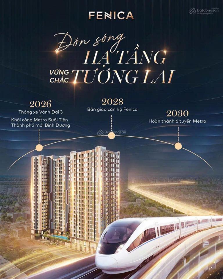 Căn hộ fenica, ngay metro thanh toán 6 tr/th đến nhận nhà hoặc 30% đến nhận nhà  0779 772 ***